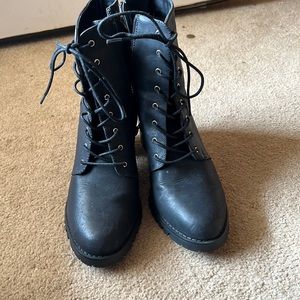 Heeled Combat Booties